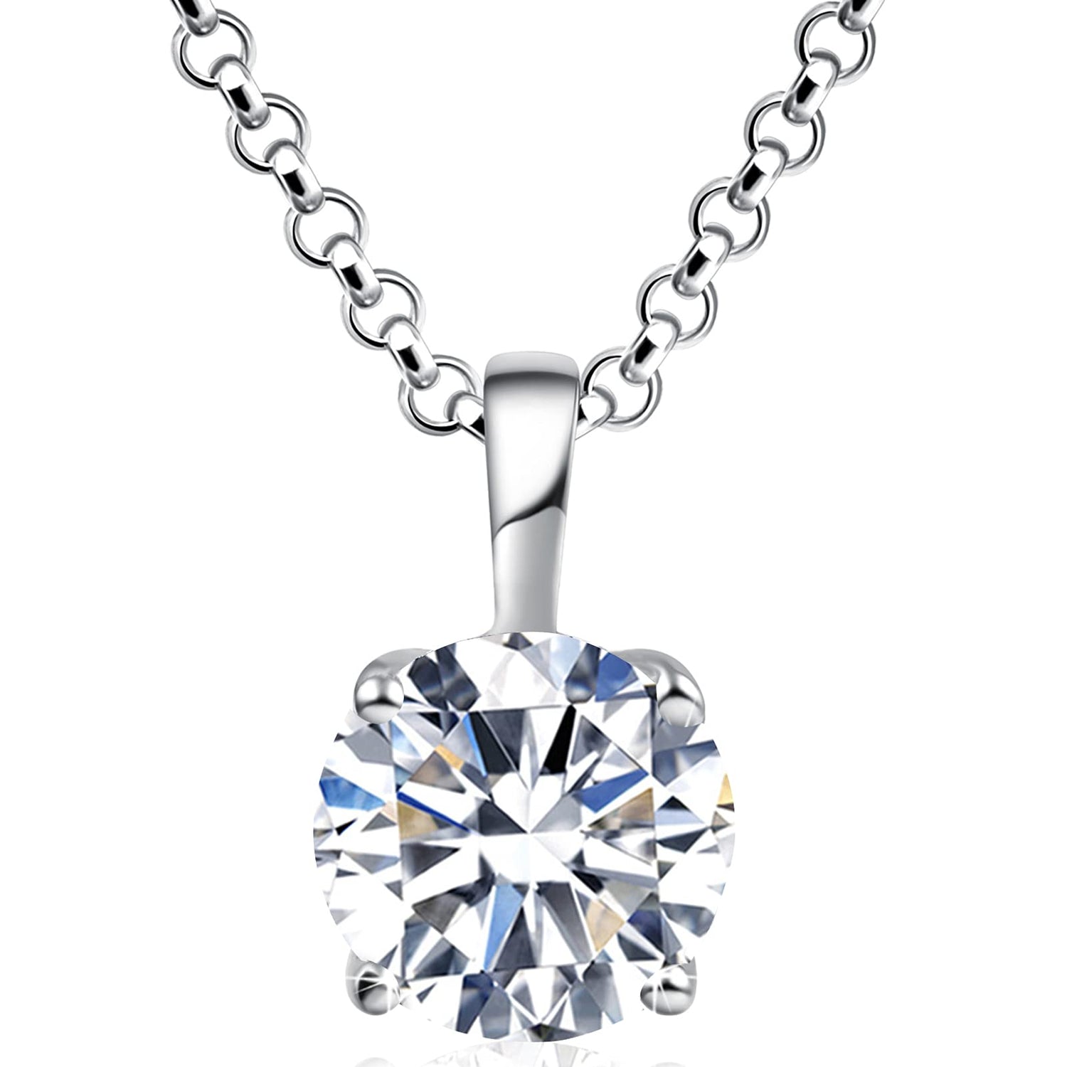 Moissanite Pendant Necklace