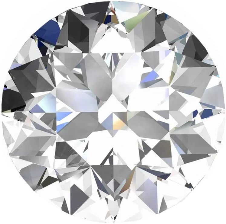 Moissanite D Colorless Loose Stone Round Excellent Cut Gemstones VVS1 Clarity for Pendant Ring Stud Earring Jewelry Making 0.5CT-4CT with Certificate of Authenticity