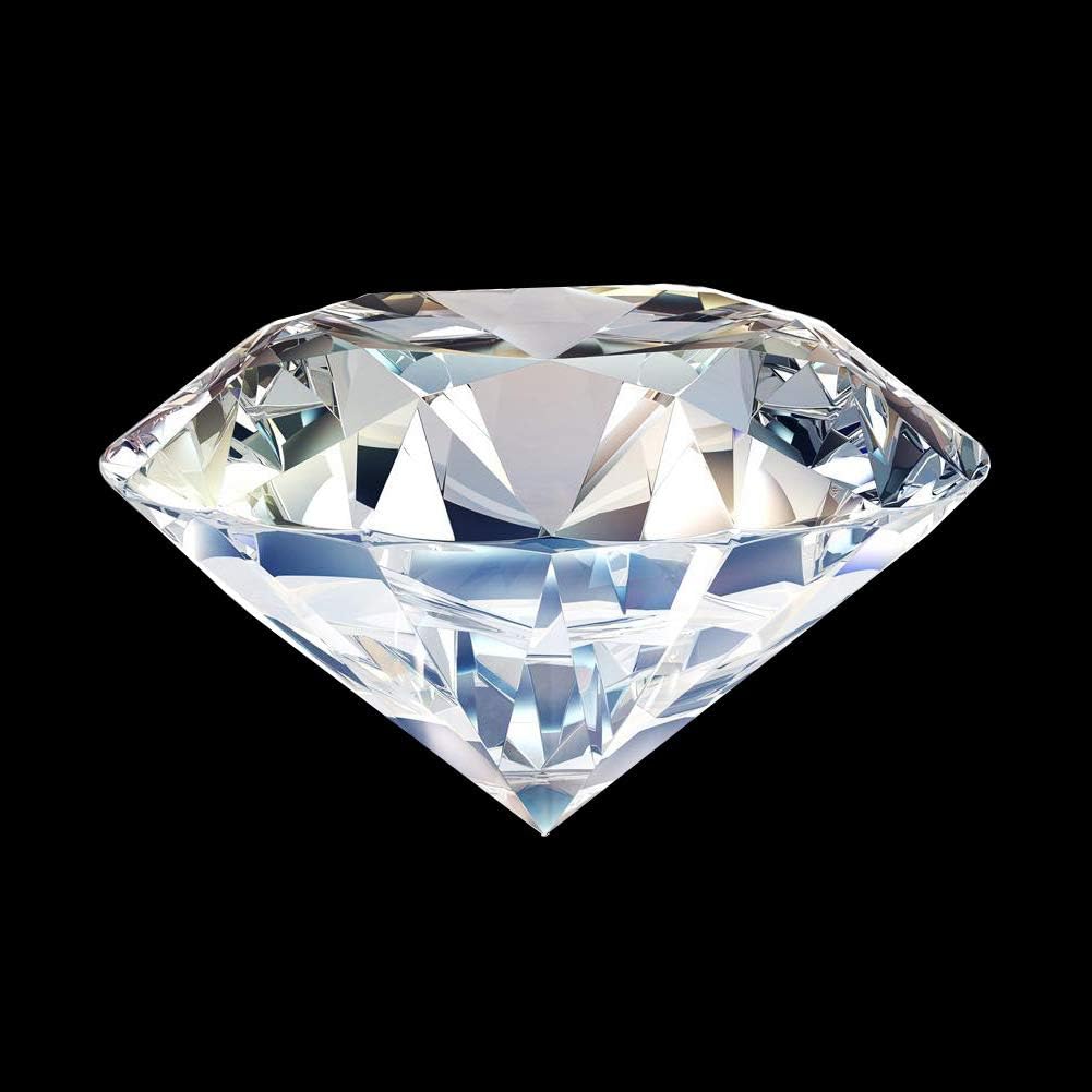 Moissanite D Colorless Loose Stone Round Excellent Cut Gemstones VVS1 Clarity for Pendant Ring Stud Earring Jewelry Making 0.5CT-4CT with Certificate of Authenticity