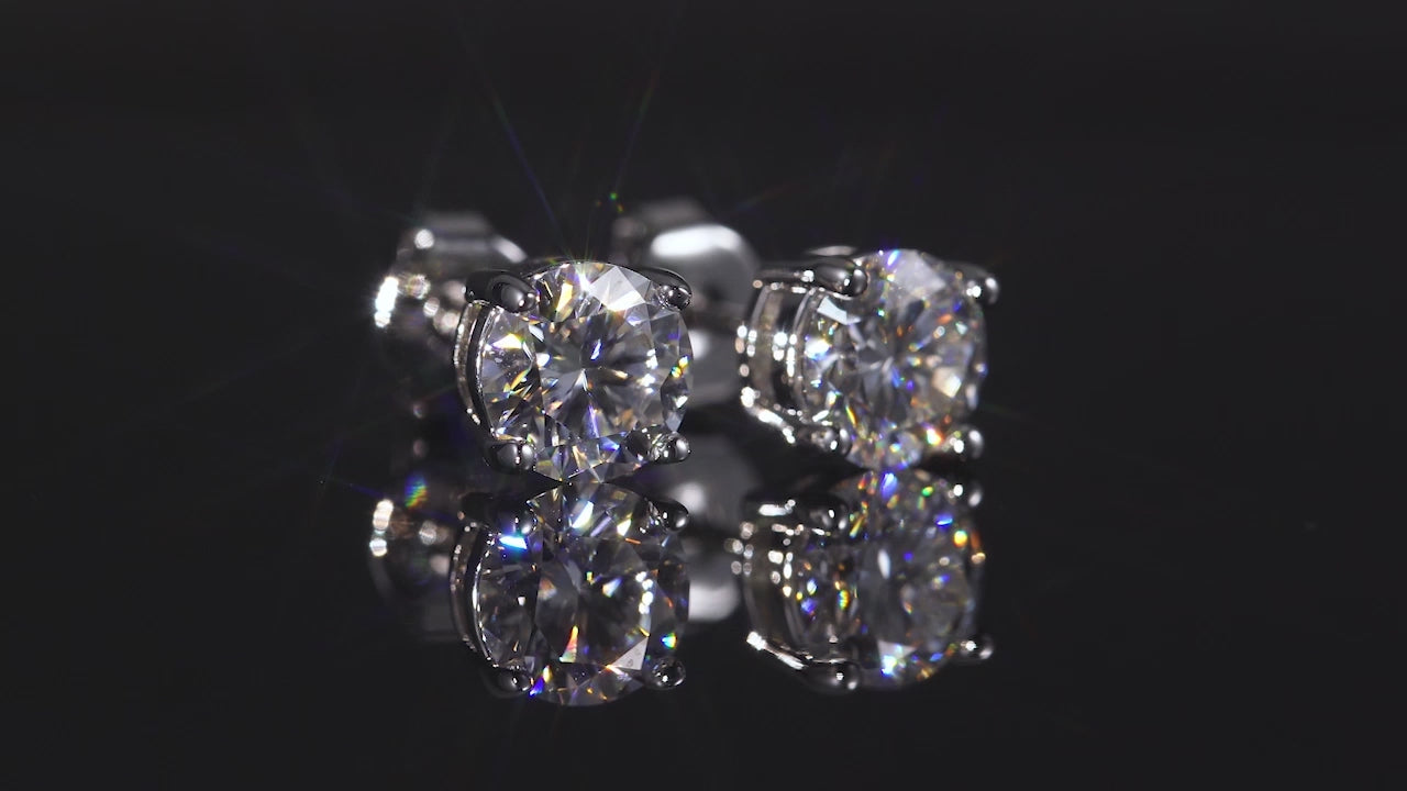 Load video: moissanite earrings